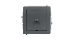 DECO Przycisk /światło/ w stylu amerykańskim grafitowy mat 28DWPUS-5