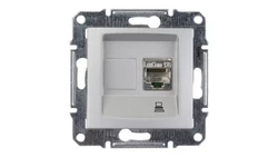 Sedna Gniazdo komputerowe pojedyncze RJ45 kat.5e FTP aluminium SDN4500160