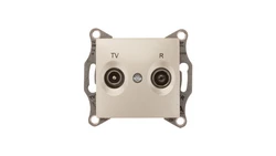 Sedna Gniazdo antenowe RD/TV końcowe satynowe SDN3301668