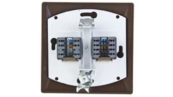 AKCENT Gniazdo teleinformatyczne RJ45 + RJ11 brązowe GPKT-A/K/24