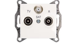 Sedna Gniazdo antenowe RD/TV/SAT przelotowe kremowe SDN3501423