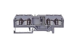 Złączka szynowa 4-przewodowa z diodą 1N4007 4mm2 szara 281-665/281-411 /50szt./