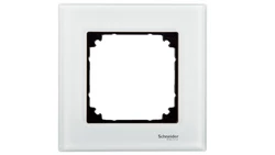 Merten M-Elegance Ramka pojedyncza szklana brylantowy biały MTN404119