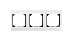 Merten M-Elegance Ramka potrójna szklana brylantowy biały MTN404319