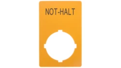 Tabliczka opisowa żółta prostokąt 50x33mm NOT-HALT M22-XZK1-D99 121089