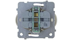 KARO Gniazdo podwójne b/u z przesłonami ecru perłowy GP-2SRP/m/42