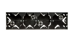 IMPRESJA Puszka natynkowa poczwórna antracyt PNP-4Y/50