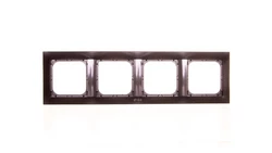 IMPRESJA Ramka poczwórna do łączników IP44 antracyt RH-4Y/50