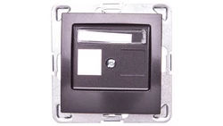 IMPRESJA Obudowa gniazda teleinformatycznego pojedynczego antracyt GPK-1Y/p/50