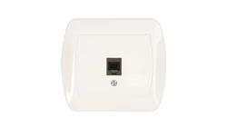 Simon Akord Gniazdo telefoniczne pojedyncze RJ12 białe AT1/11