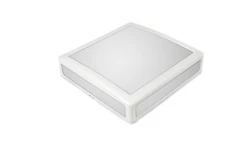 Oprawa oświetleniowa ERIS E27 biały pierścień, klosz mleczny D.31100M