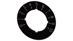 Etykieta do potencjometru 22mm skala 1 do 10 SIRIUS ACT 3SU1900-0BG16-0SA0 /10szt./