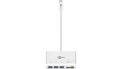 Multi adapter USB-C - 3x USB-A 3.0 + microSD + SD 62097