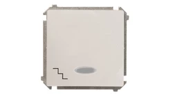 Simon Basic Łącznik schodowy z podświetleniem, szybkozłącza, biały BMW6L.01/11