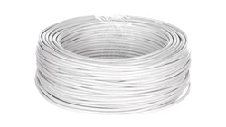 Przewód mieszkaniowy H03VV-F (OMY) 4x0,75 żo biały /25m/