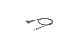 Przewód z płaską wtyczką b/u H03VVH2-F 2x0,75 srebrny S-13-0,75-2-14 /2m/ (opak.200szt.)