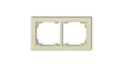 DECO Ramka podwójna DECO Pastel Matt orzech ziemny 44DR-2