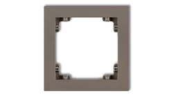 DECO Ramka pojedyncza DECO Pastel Matt czekoladowy 49DR-1