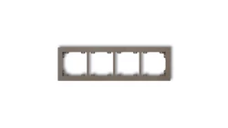 DECO Ramka poczwórna DECO Pastel Matt czekoladowy 49DR-4