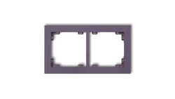 DECO Ramka podwójna DECO Pastel Matt wrzosowy 50DR-2