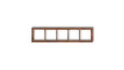 DECO Ramka pięciokrotna - drewno (orzech amerykański) orzech amerykański DRD-5E