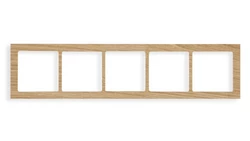 DECO Ramka pięciokrotna - drewno (dąb) dąb DRD-5F