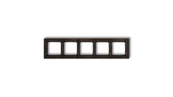DECO Ramka pięciokrotna - efekt drewna (ramka wenge spód czarny) efekt wenge DRD-5G