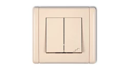 FLEXI Łącznik jednobiegunowy ze schodowym (wspólne zasilanie) beżowy 1FWP-10.1