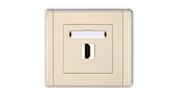 FLEXI Gniazdo pojedyncze HDMI beżowy 1FHDMI-1