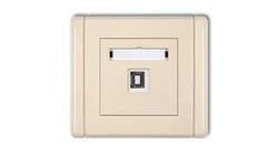 FLEXI Gniazdo pojedyncze USB-AB beżowy 1FGUSB-3