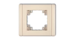 Kompletna ramka uniwersalna pojedyncza beżowy 1FR-1