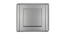FLEXI Przycisk /dzwonek/ srebrny metalik 7FWP-4