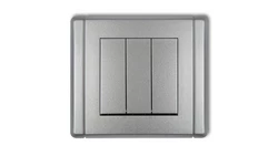 FLEXI Łącznik potrójny srebrny metalik 7FWP-7