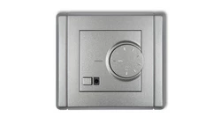 FLEXI Regulator temperatury elektroniczny z czujnikiem podpodłogowym srebrny metalik 7FRT-1