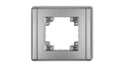 Kompletna ramka uniwersalna pojedyncza srebrny metalik 7FR-1