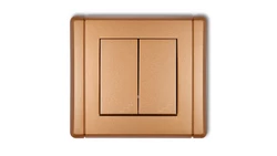 FLEXI Łącznik podwójny schodowy złoty metalik 8FWP-33