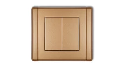 FLEXI Przycisk dwubiegunowy złoty metalik 8FWP-44.2