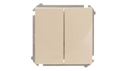 Simon Basic Łącznik schodowy podwójny beżowy BMW6/2.01/12