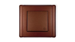 FLEXI Przycisk /światło/ brązowy metalik 9FWP-5