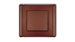 FLEXI Przycisk jednobiegunowy brązowy metalik 9FWP-4.1