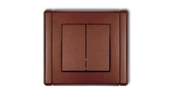FLEXI Przycisk dwubiegunowy brązowy metalik 9FWP-44.2