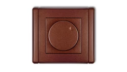 FLEXI Ściemniacz elektroniczny przyciskowo-obrotowy brązowy metalik 9FRO-1