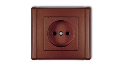 FLEXI Gniazdo pojedyncze b/u brązowy metalik 9FGP-1p