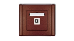 FLEXI Gniazdo pojedyncze USB-AB brązowy metalik 9FGUSB-3