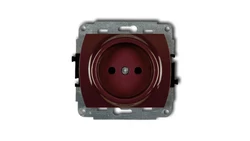 TREND Gniazdo pojedyncze b/u brązowy 4GP-1p