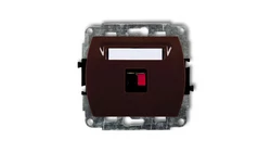 TREND Gniazdo głośnikowe pojedyncze brązowy 4GG-1