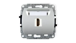 TREND Gniazdo pojedyncze HDMI srebrny 5HDMI-1