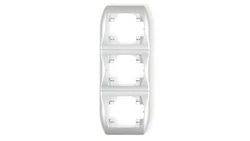 TREND Ramka pionowa potrójna srebrny 5RV-3