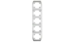 TREND Ramka pionowa pięciokrotna srebrny 5RV-5