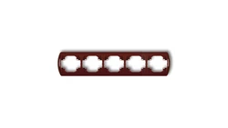 TREND Ramka pozioma pięciokrotna brązowy 4RH-5